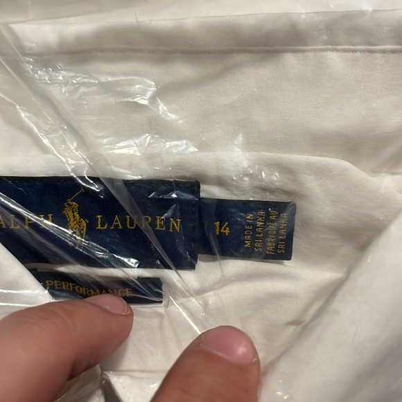 $100 Polo Ralph Lauren US Open Short Sleeve Cuffed Button Down Shirt VTG NWT - Picture 9 of 9